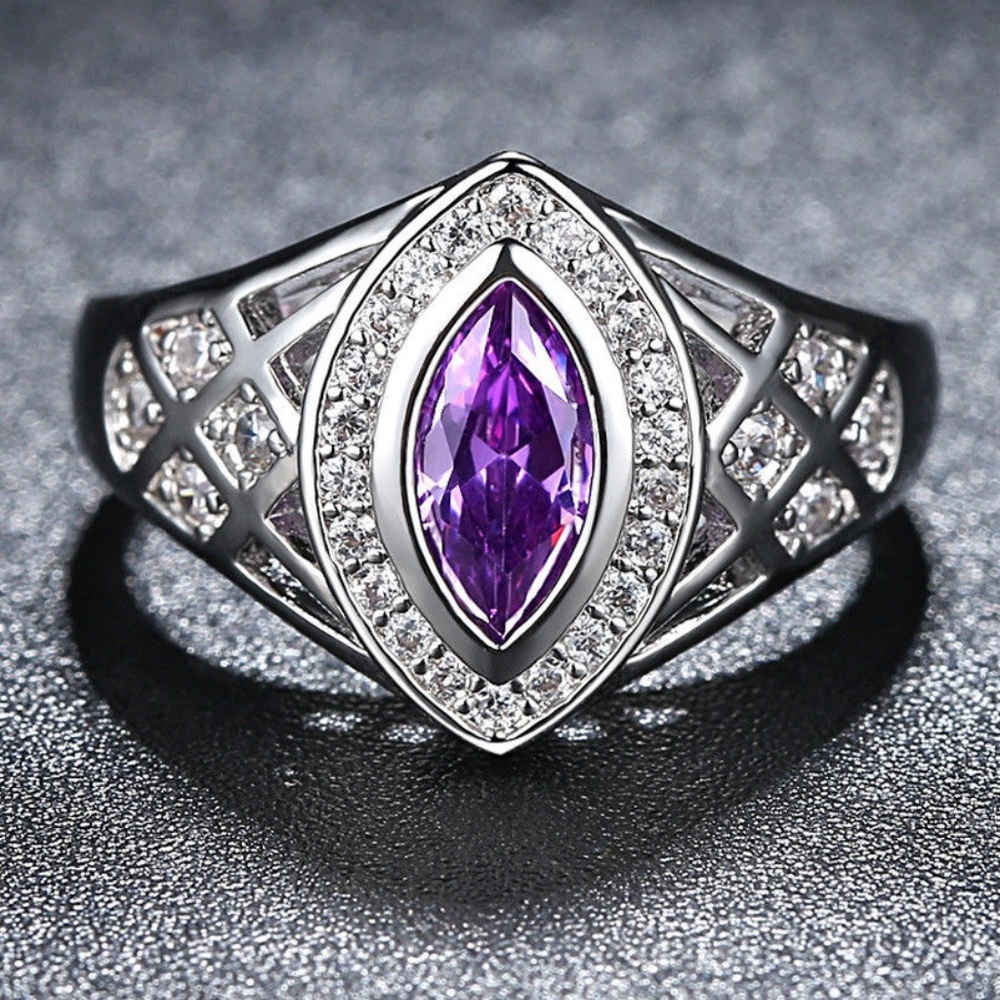 Amethyst Marquis Cut Ring NWT-